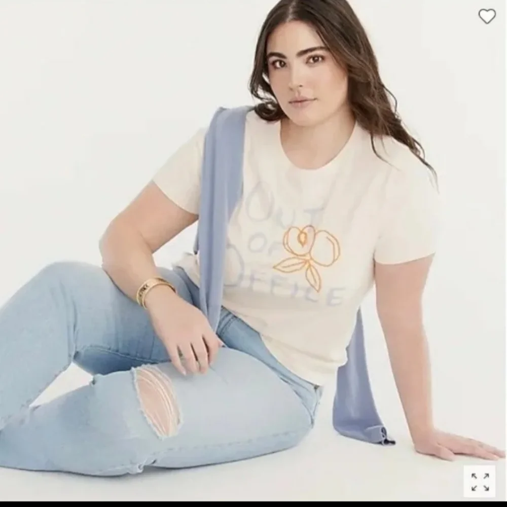 J.CREW Broken-in Jersey Tee Out Of Office SM (4-6) BNWT RETIRED! 1 Left